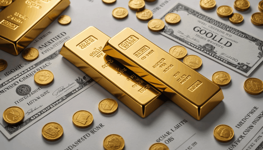 Comparer les options : lingots, pièces ou or papier