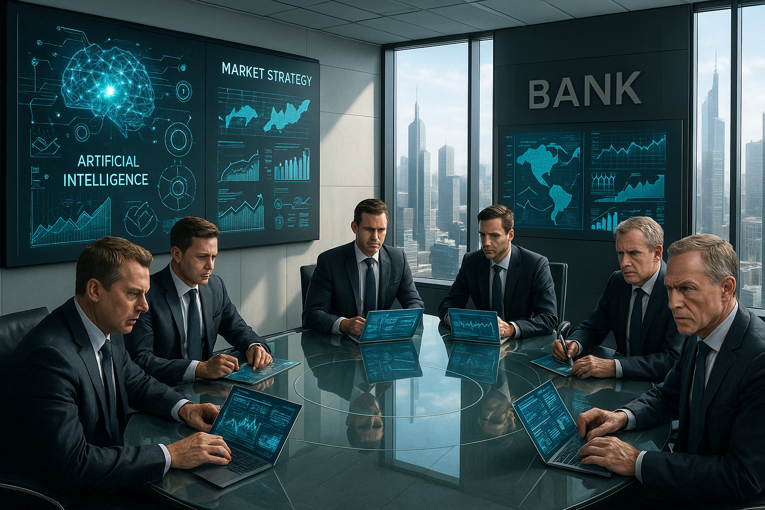 Intelligence artificielle : le plan secret des banques pour conquérir le marché en 2025